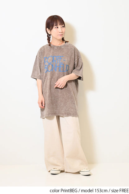 ≪SALE≫【KAKELA&TRANQUIL】Logo Print Long Tee