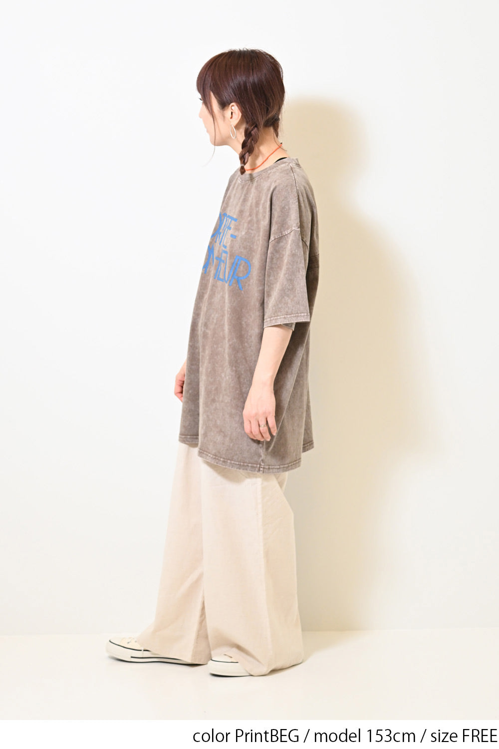 ≪SALE≫【KAKELA&TRANQUIL】Logo Print Long Tee