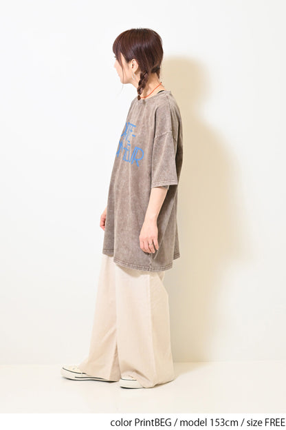 ≪SALE≫【KAKELA&TRANQUIL】Logo Print Long Tee