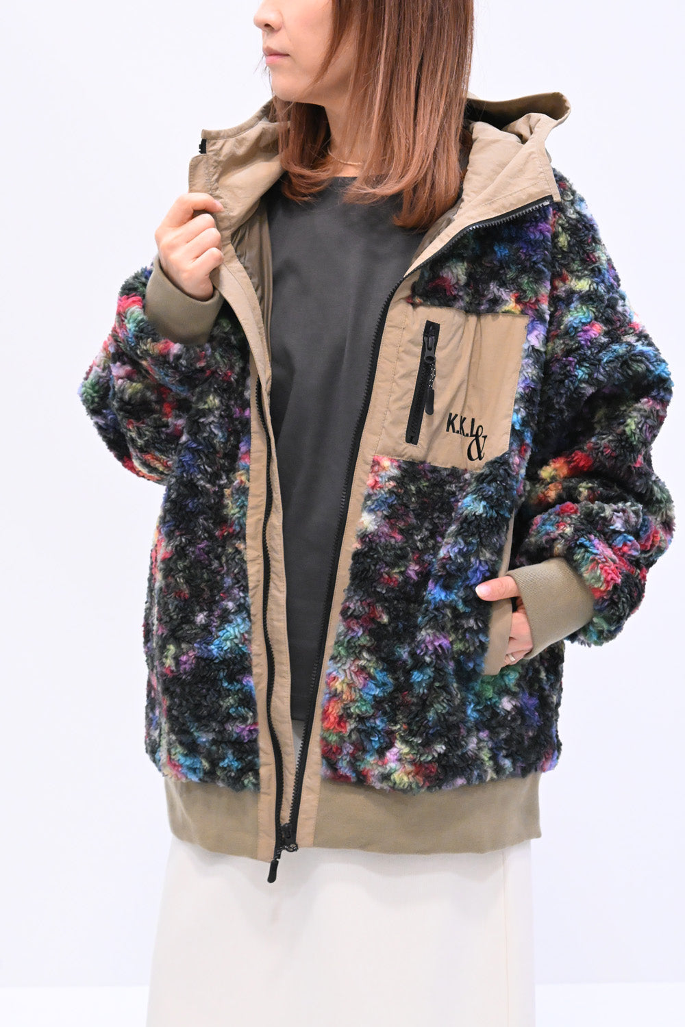 KAKELA&TRANQUIL】サイケフードZIPブルゾン – HEART MARKET