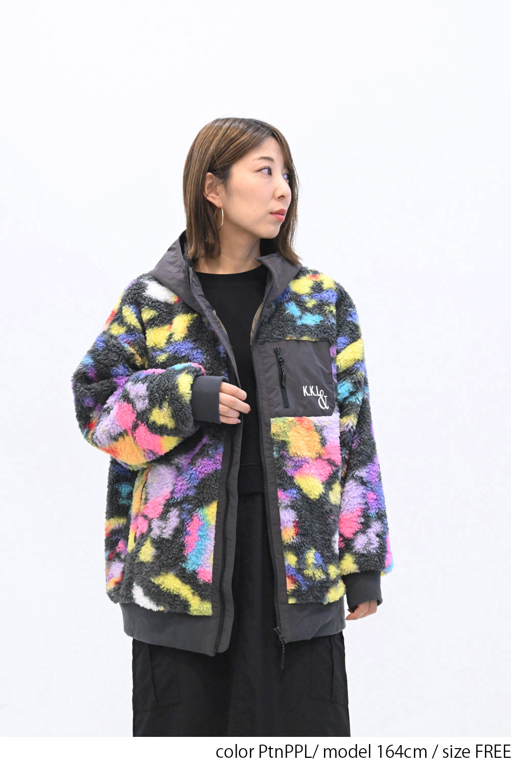 KAKELA&TRANQUIL】サイケフードZIPブルゾン – HEART MARKET