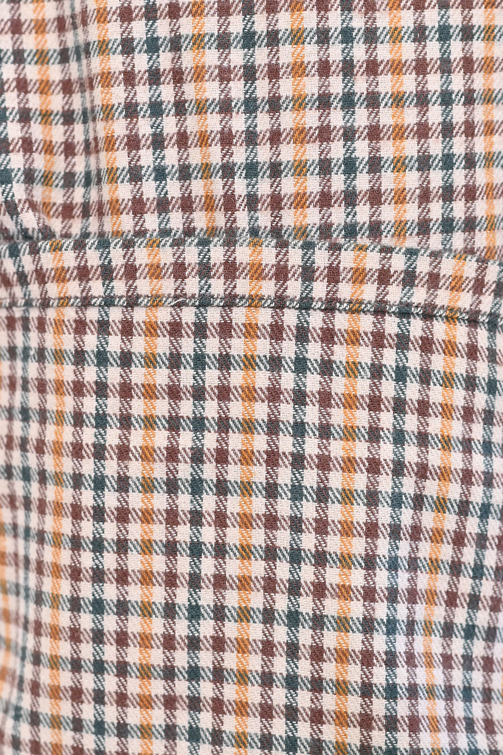 【no jean】両面起毛綾織チェックシャツワンピース