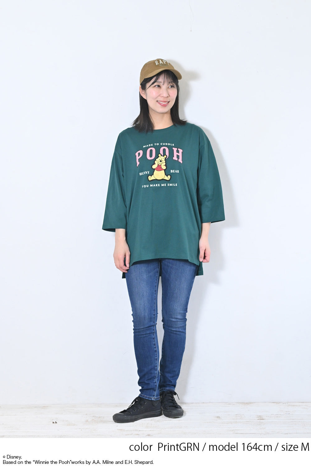 【Disney】ディズニー9分袖BIGTシャツ