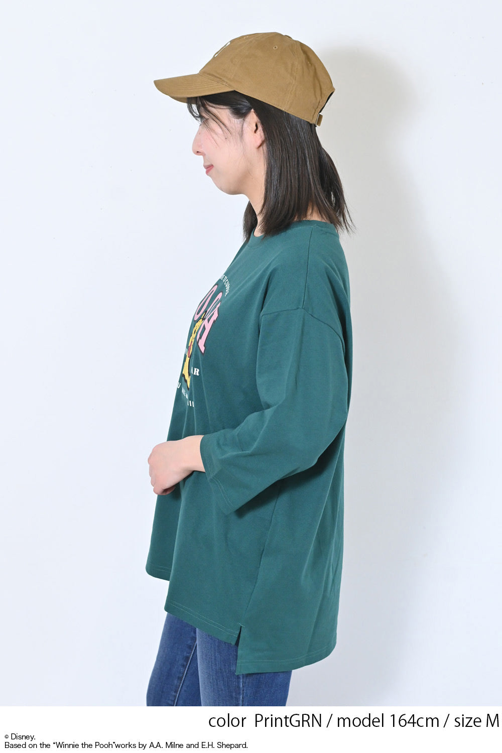 【Disney】ディズニー9分袖BIGTシャツ