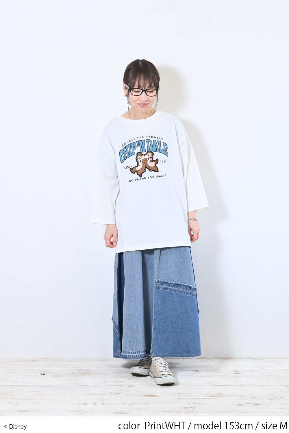 【Disney】ディズニー9分袖BIGTシャツ