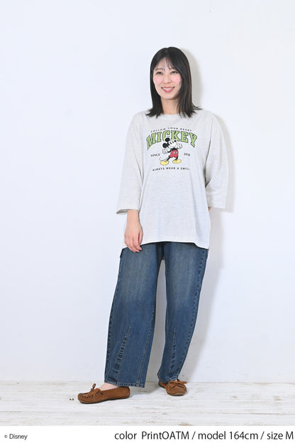【Disney】ディズニー9分袖BIGTシャツ