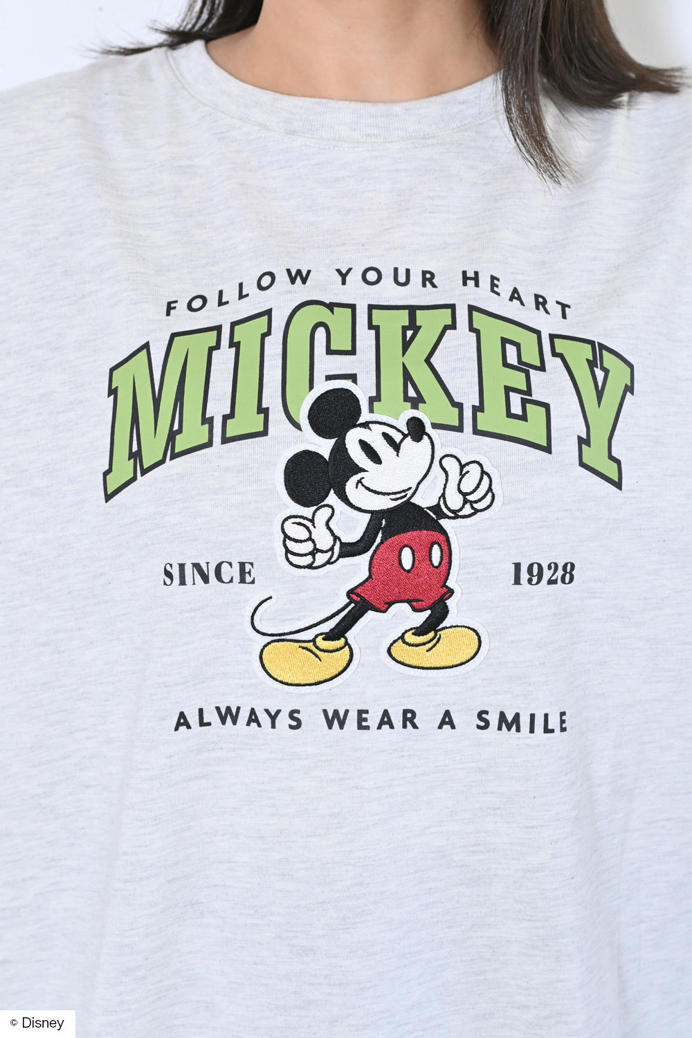 【Disney】ディズニー9分袖BIGTシャツ