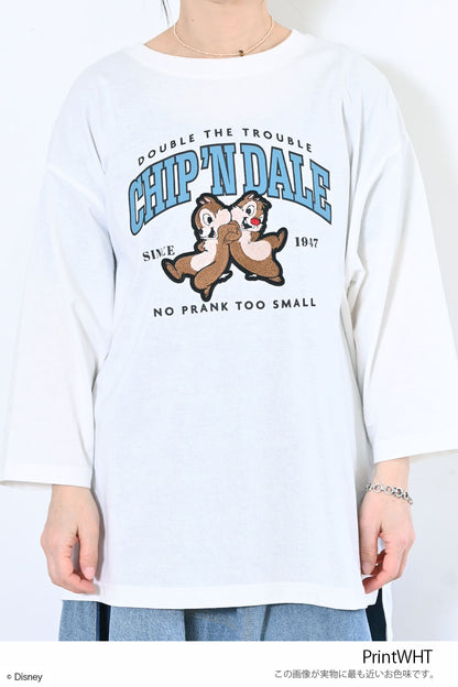 【Disney】ディズニー9分袖BIGTシャツ