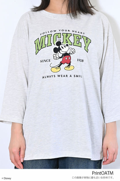 【Disney】ディズニー9分袖BIGTシャツ