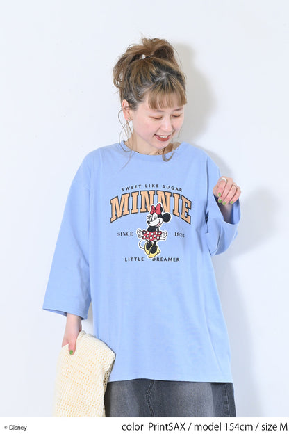 【Disney】ディズニー9分袖BIGTシャツ