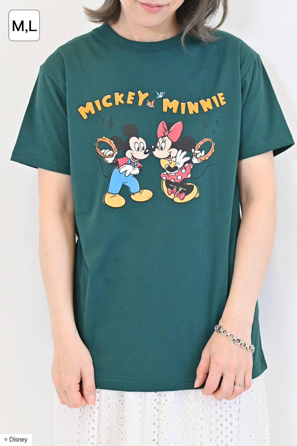 ≪SALE≫【Disney】Disney/Jersey Short Sleeve BOX TEE