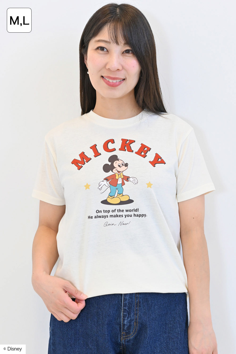 ≪SALE≫【Disney】Disney/Jersey Short Sleeve BOX TEE