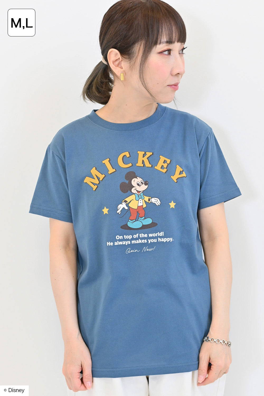 ≪SALE≫【Disney】Disney/Jersey Short Sleeve BOX TEE