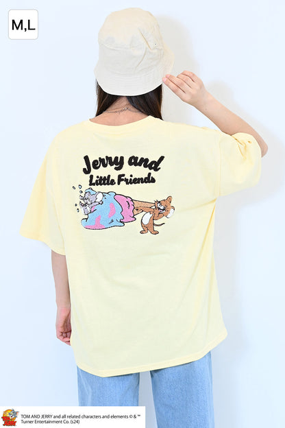 トムとジェリーサガラ刺繍半袖T