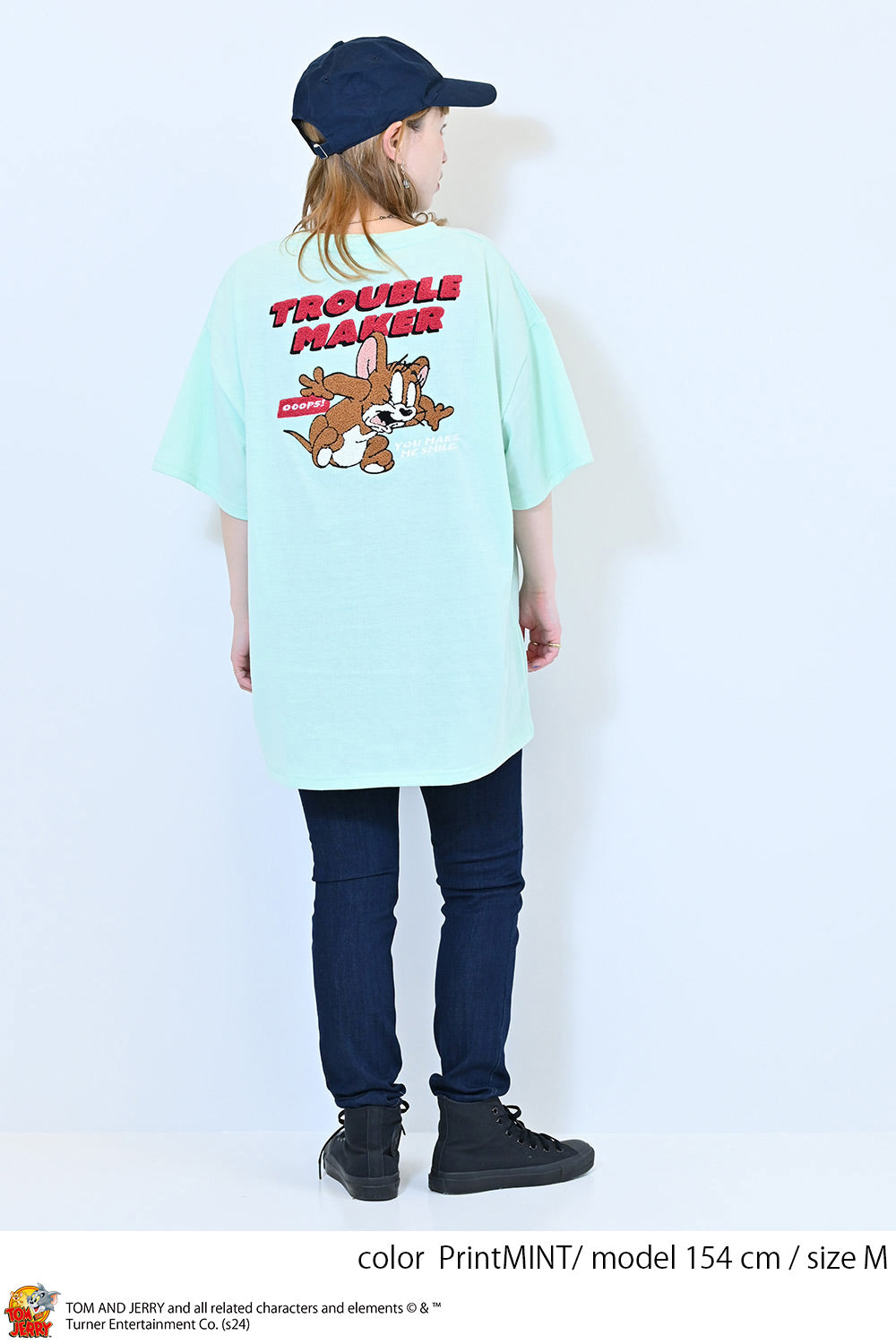 トムとジェリーサガラ刺繍半袖T