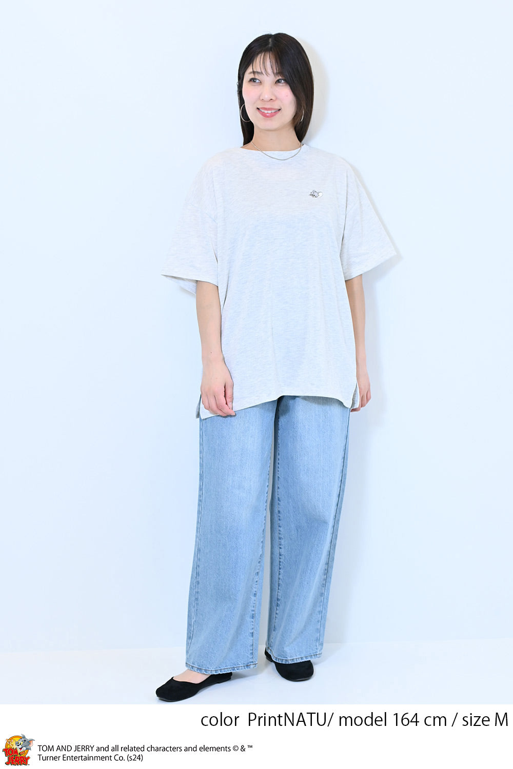トムとジェリーサガラ刺繍半袖T