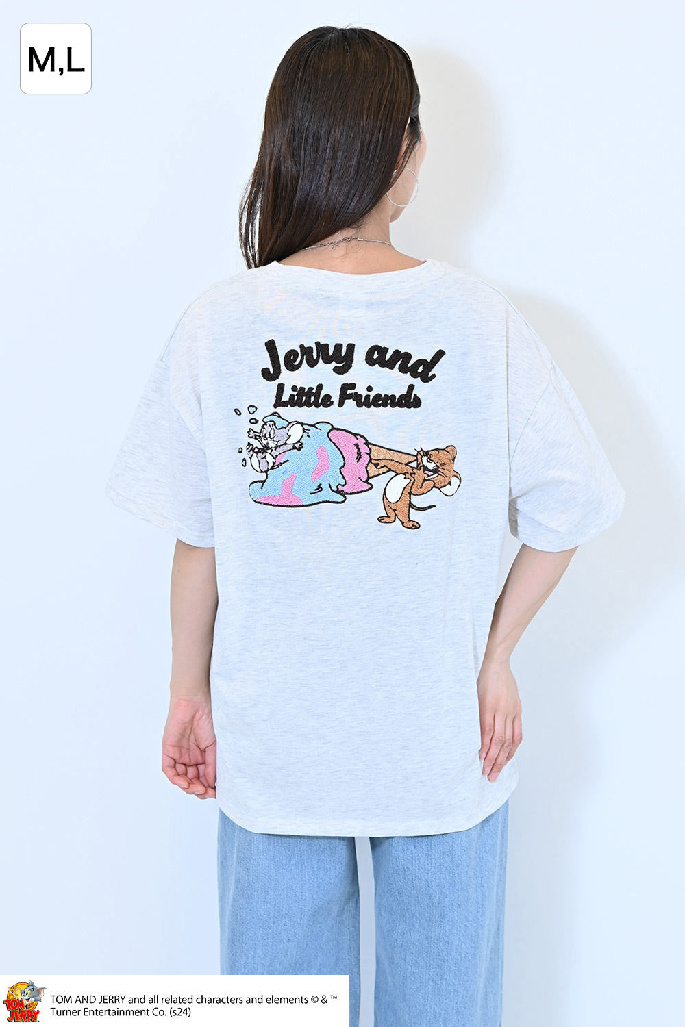 トムとジェリーサガラ刺繍半袖T