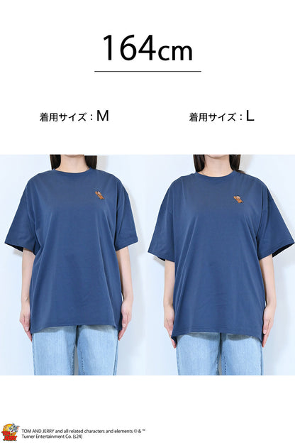 トムとジェリーサガラ刺繍半袖T