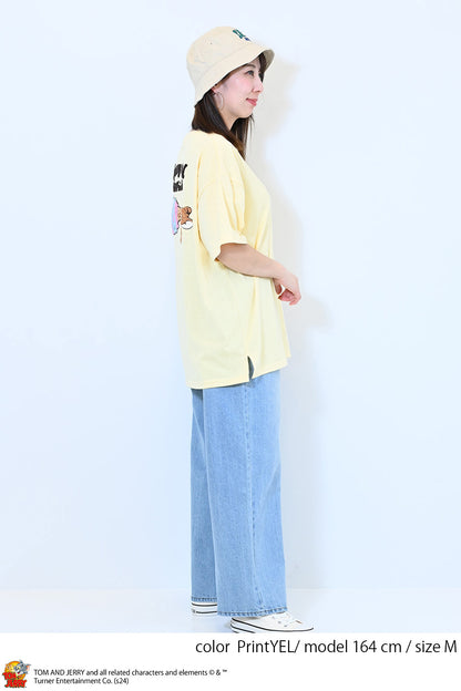 トムとジェリーサガラ刺繍半袖T