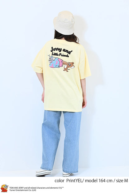 トムとジェリーサガラ刺繍半袖T