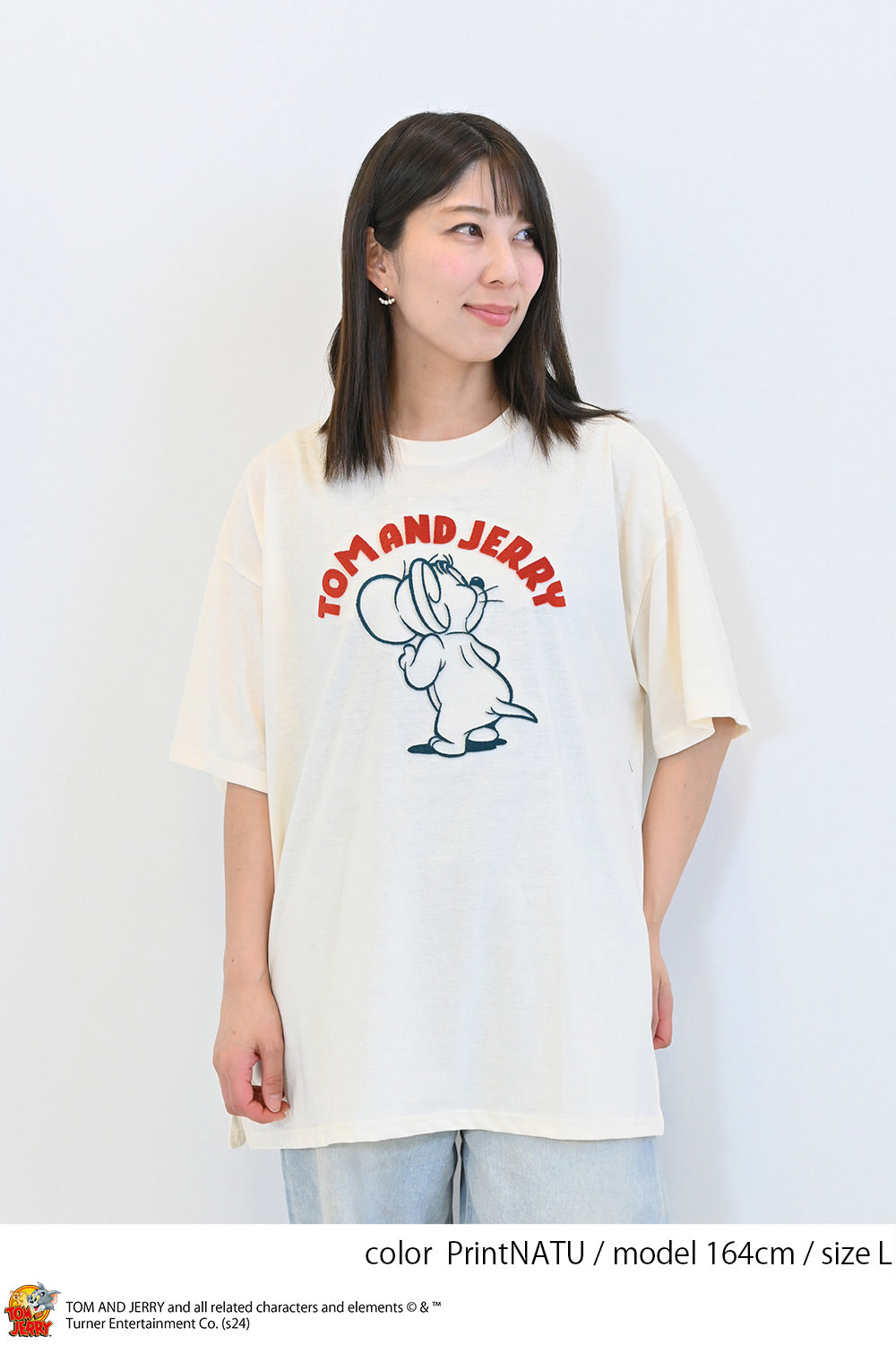 トムとジェリーハブラシ刺繍半袖T – HEART MARKET