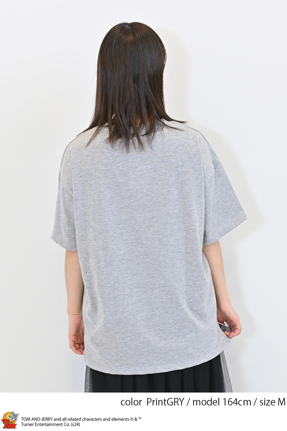 トムとジェリー総刺繍半袖TEE