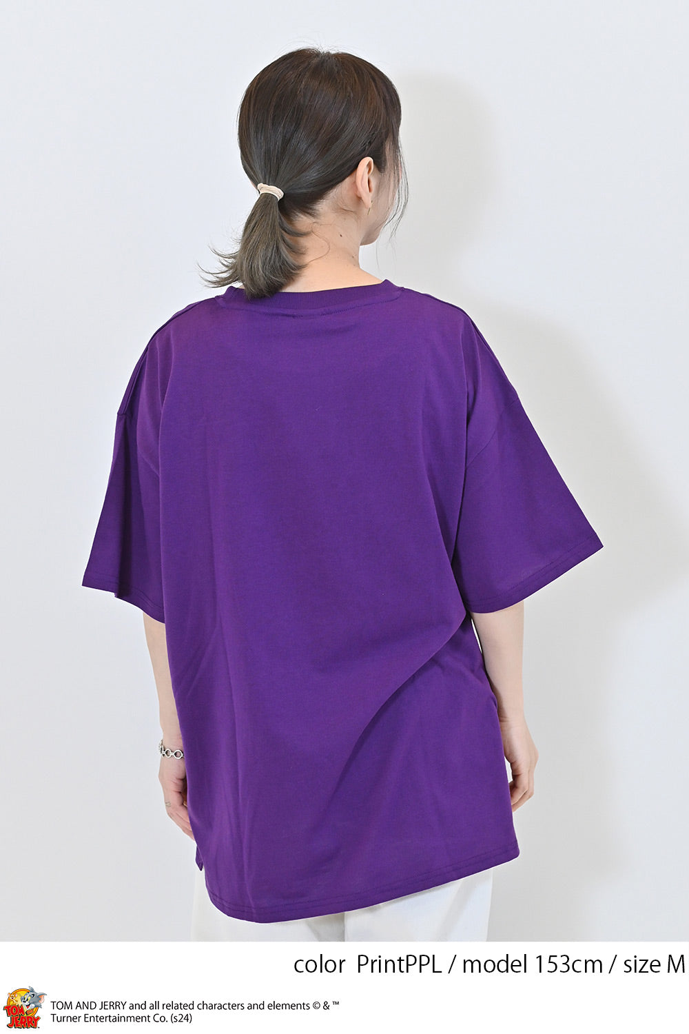 トムとジェリー総刺繍半袖TEE