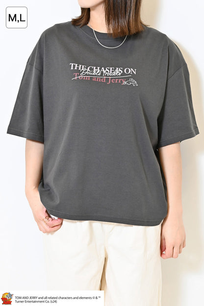 ≪SALE≫Tom and Jerry Jersey Short Sleeve Wide Tee