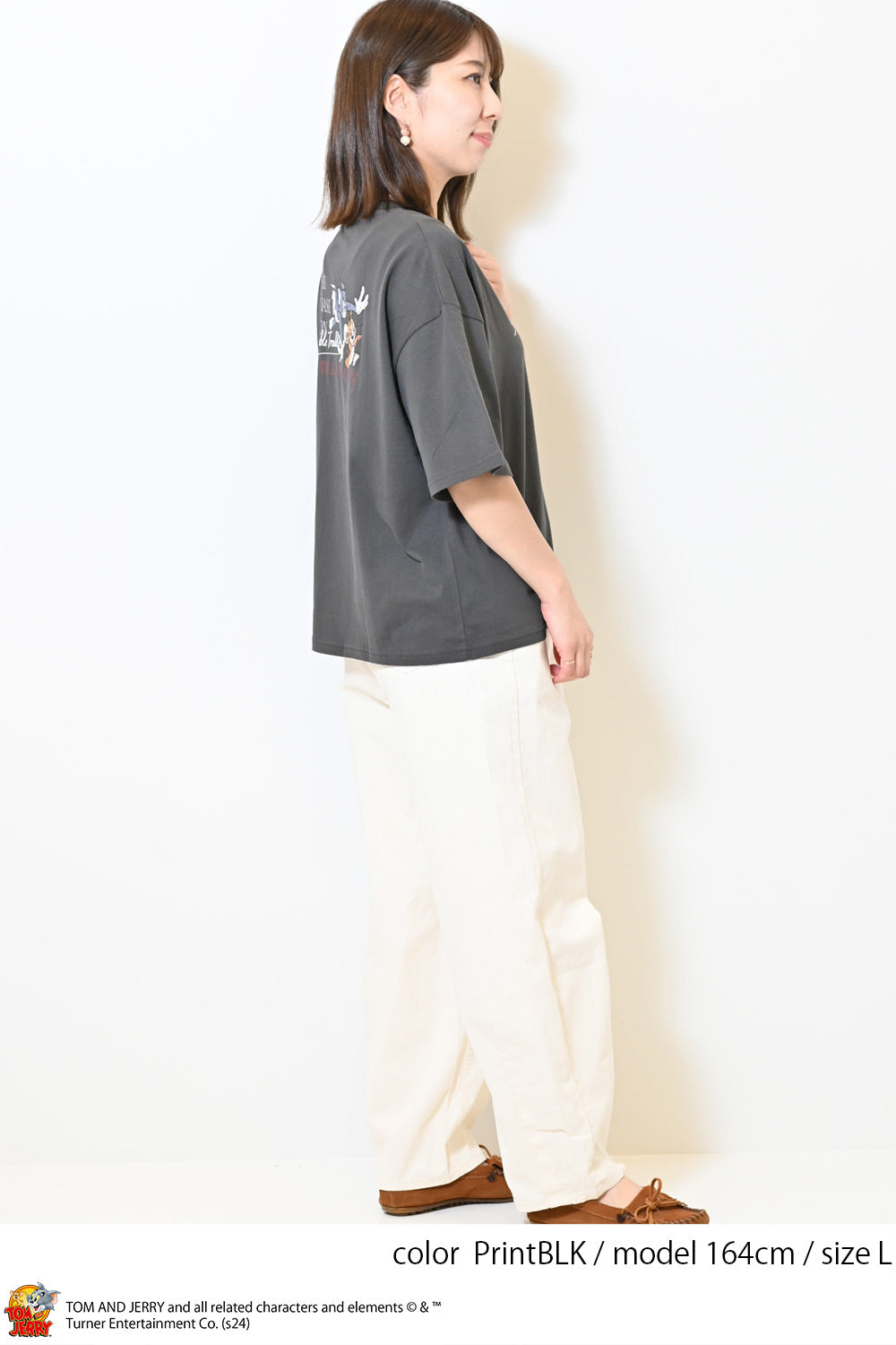 ≪SALE≫Tom and Jerry Jersey Short Sleeve Wide Tee