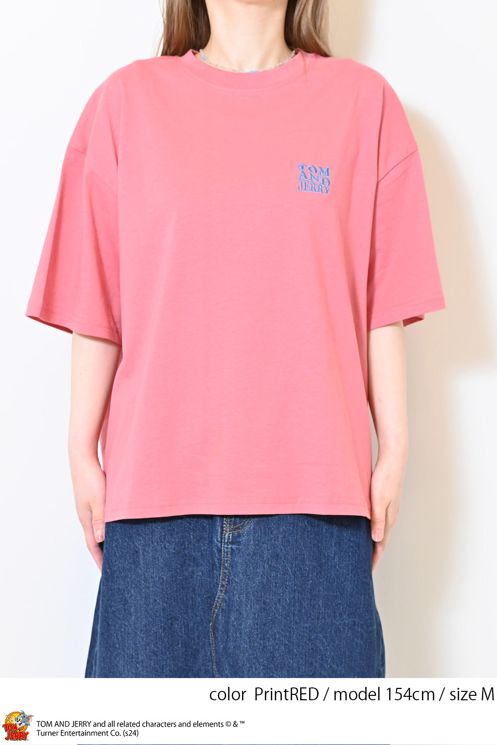 ≪SALE≫Tom and Jerry Jersey Short Sleeve Wide Tee