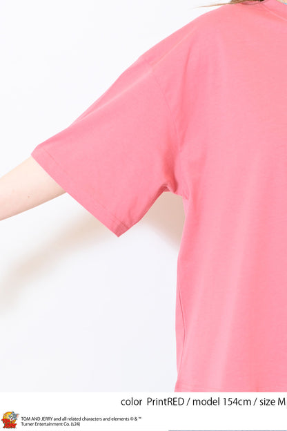 ≪SALE≫Tom and Jerry Jersey Short Sleeve Wide Tee