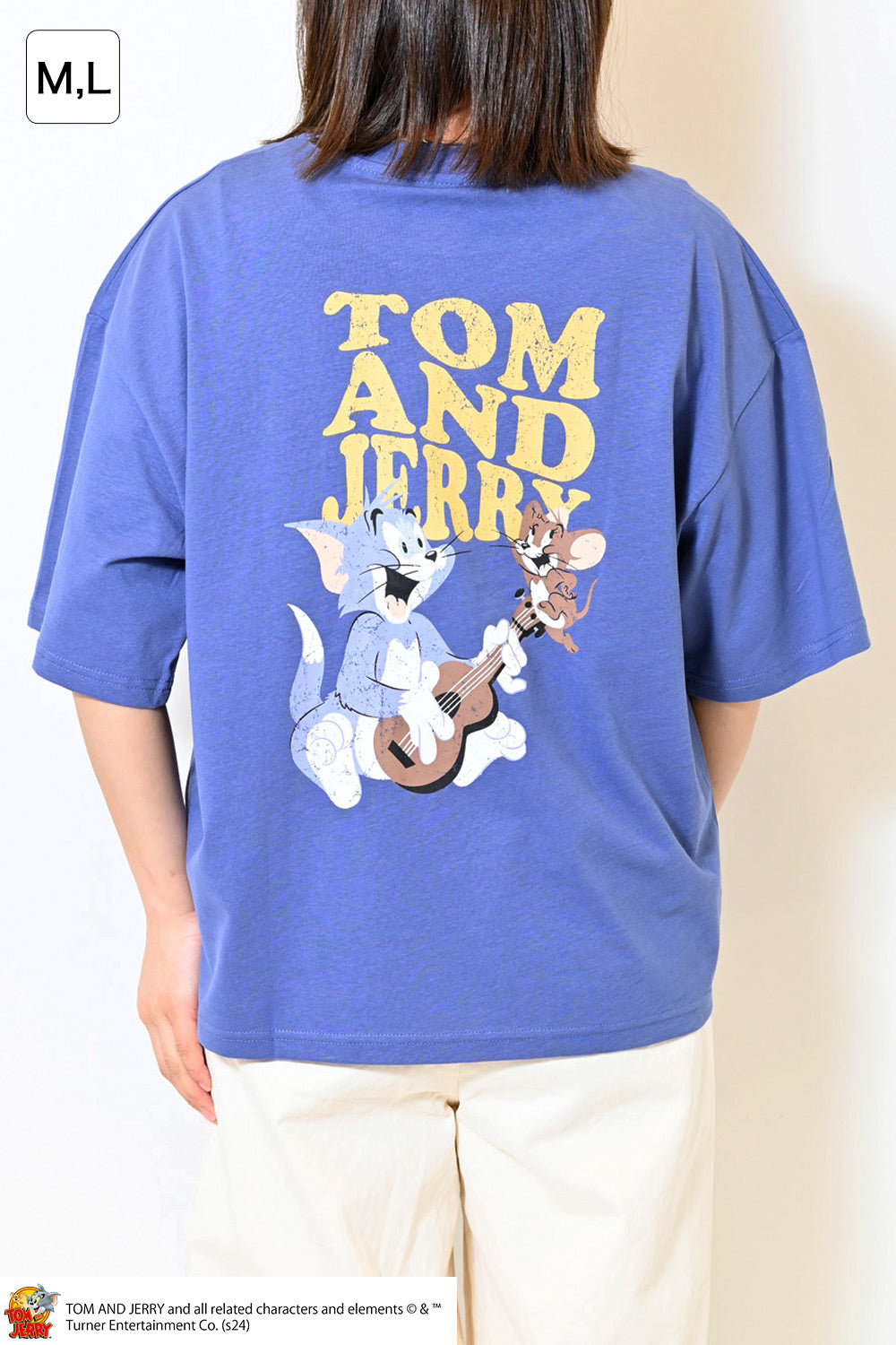 ≪SALE≫Tom and Jerry Jersey Short Sleeve Wide Tee