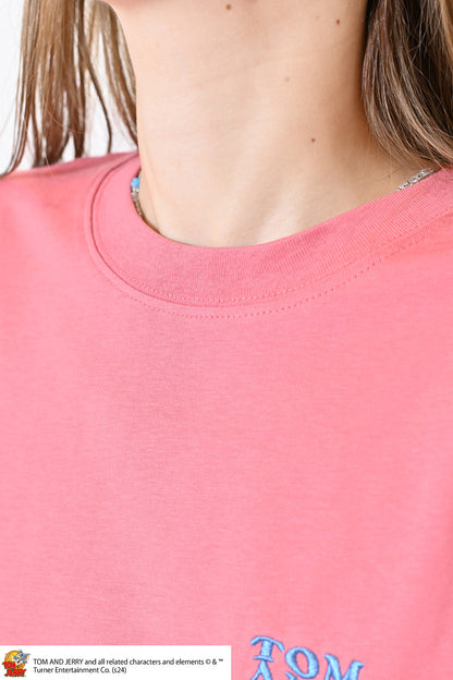 ≪SALE≫Tom and Jerry Jersey Short Sleeve Wide Tee