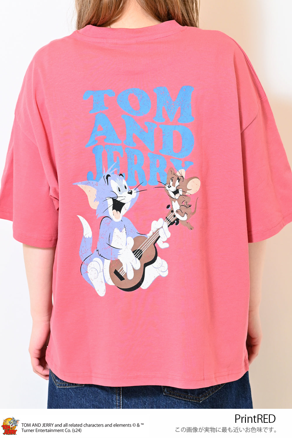 ≪SALE≫Tom and Jerry Jersey Short Sleeve Wide Tee