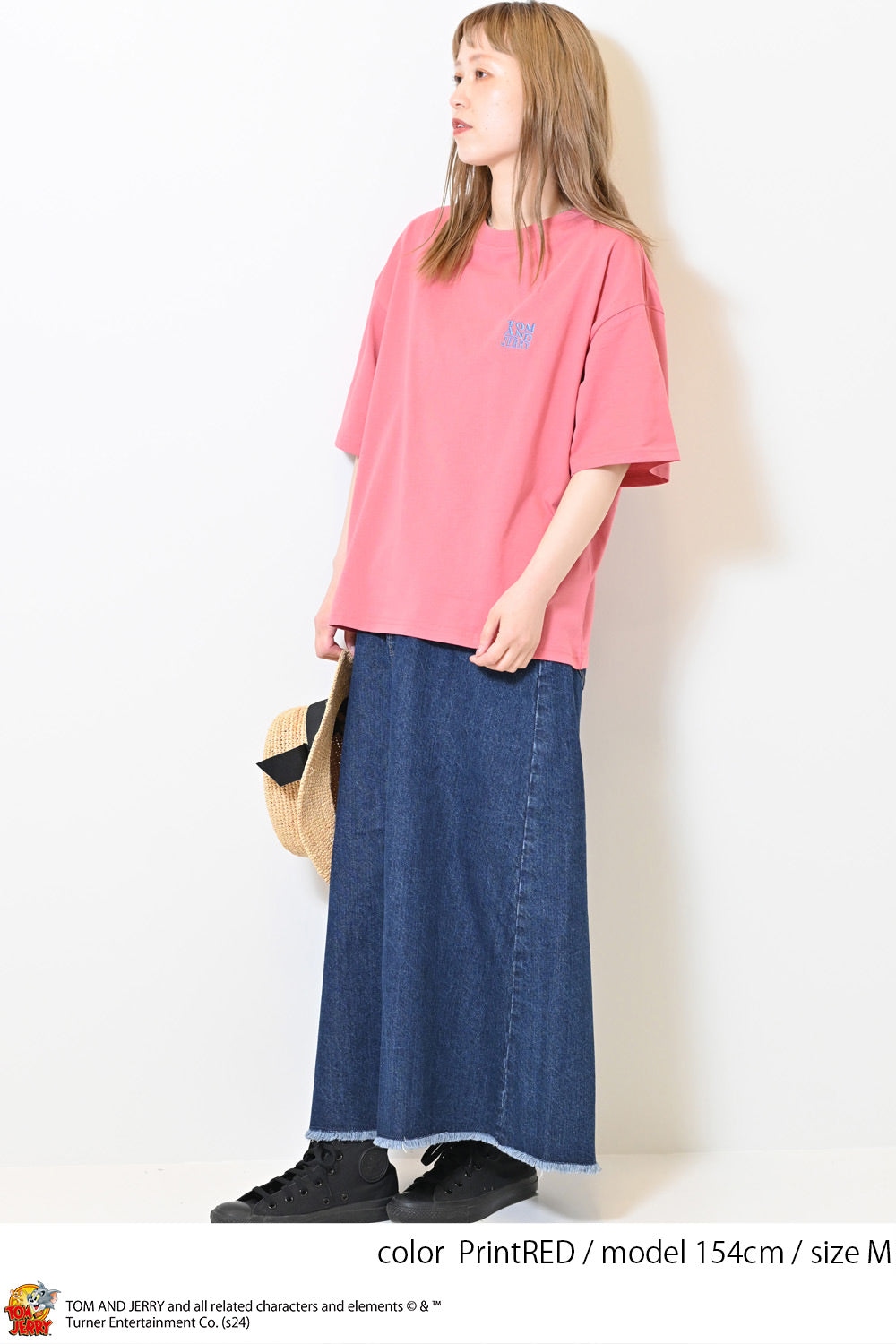 ≪SALE≫Tom and Jerry Jersey Short Sleeve Wide Tee