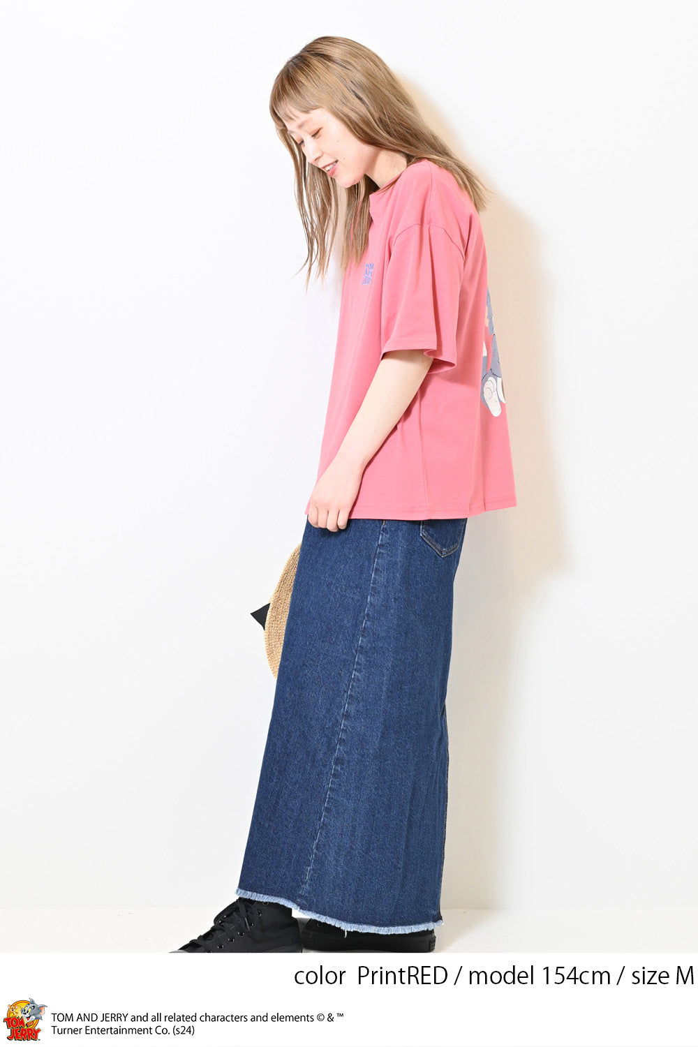 ≪SALE≫Tom and Jerry Jersey Short Sleeve Wide Tee