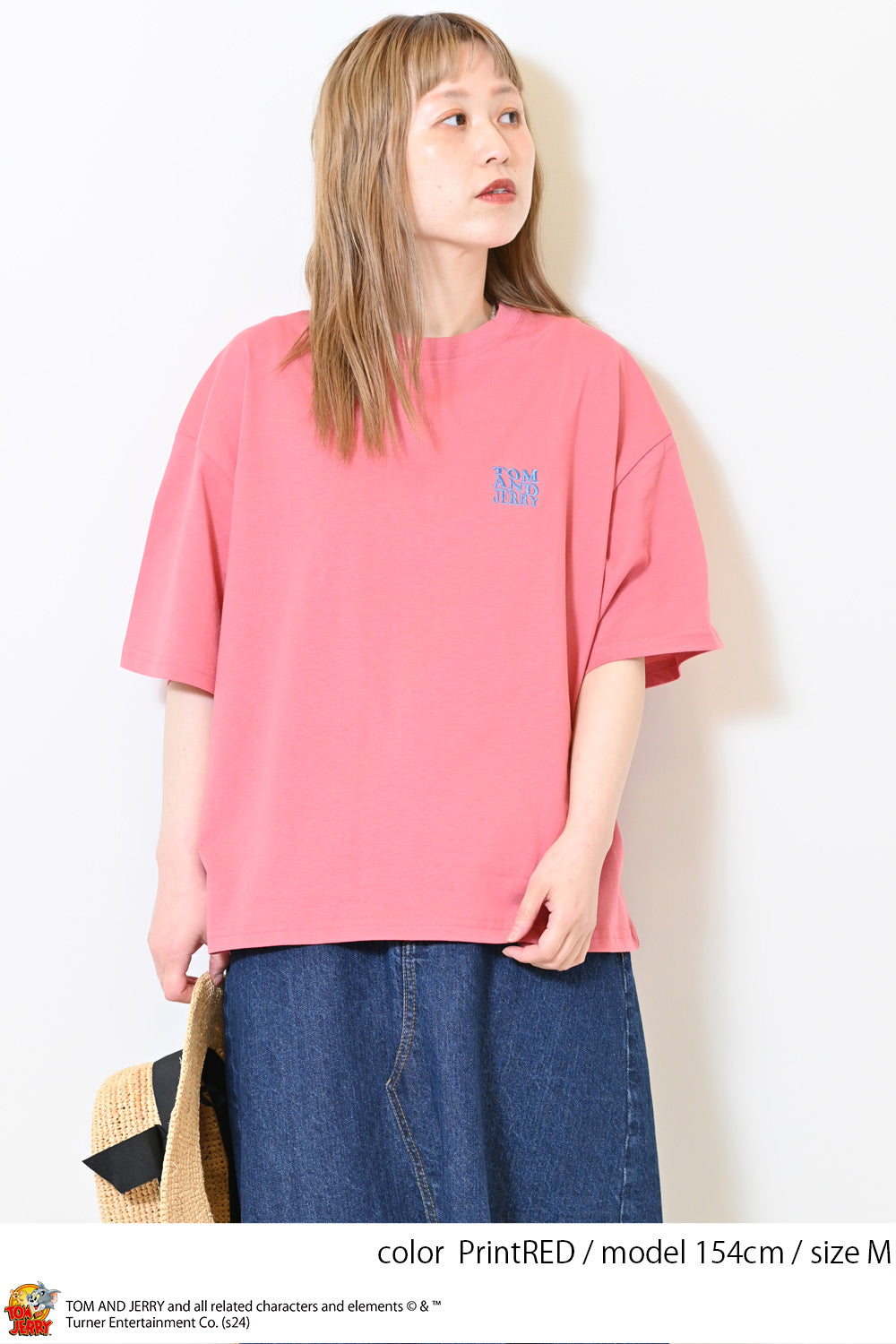 ≪SALE≫Tom and Jerry Jersey Short Sleeve Wide Tee