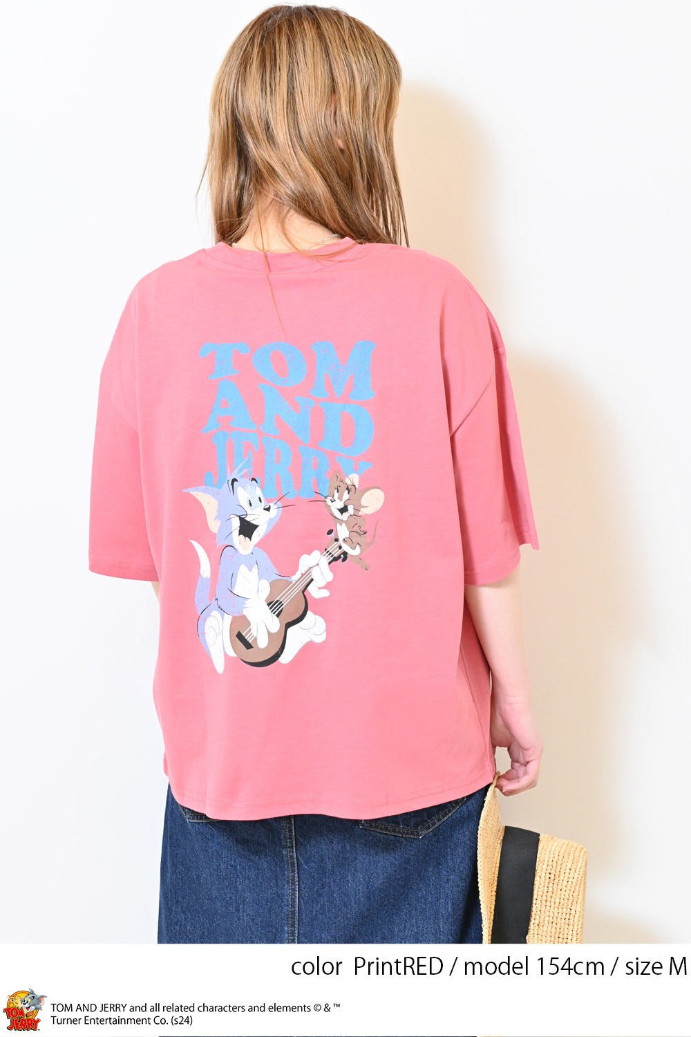 ≪SALE≫Tom and Jerry Jersey Short Sleeve Wide Tee