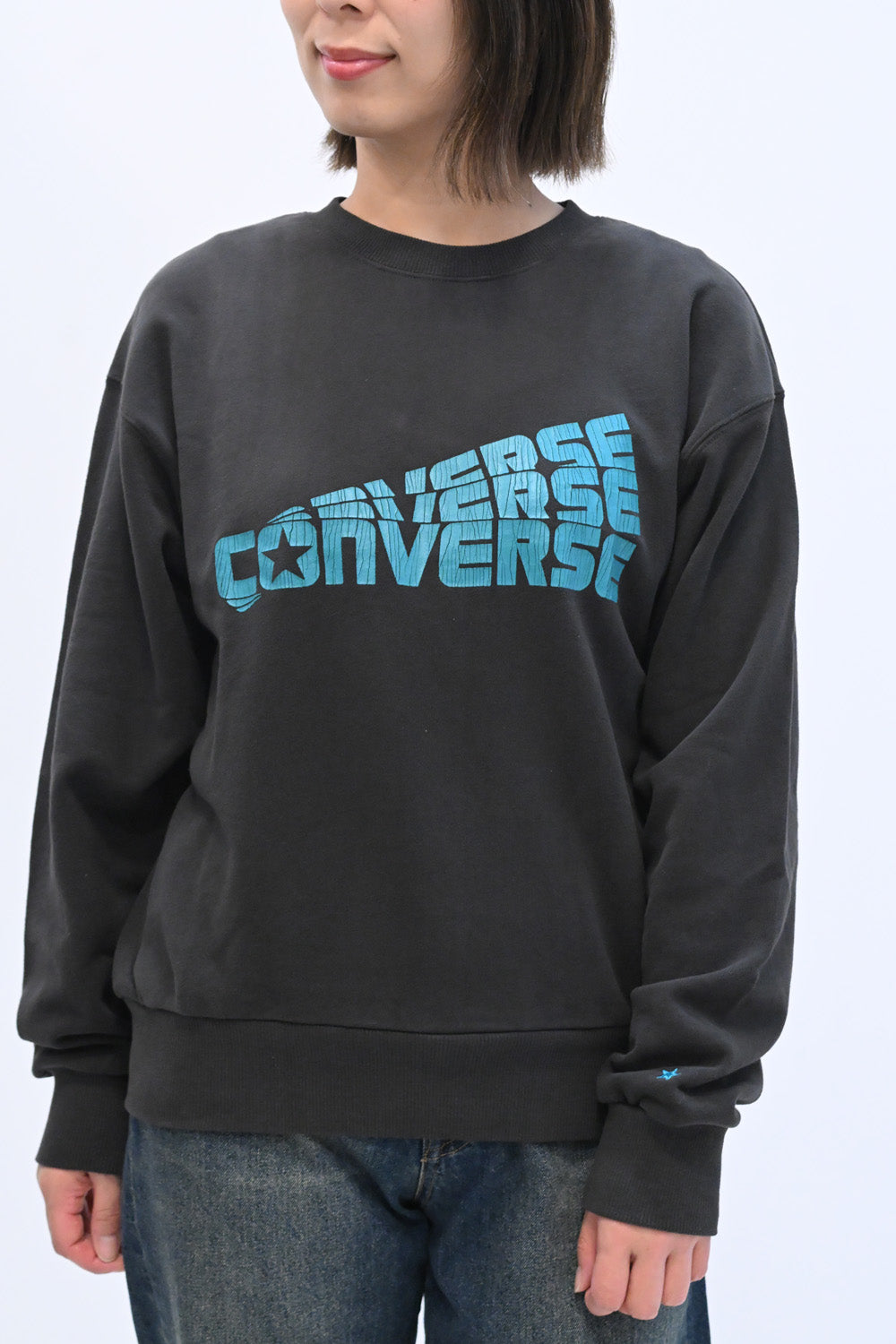 ≪SALE≫【CONVERSE】ピーチ裏毛ロゴグラフィックトレーナー – HEART