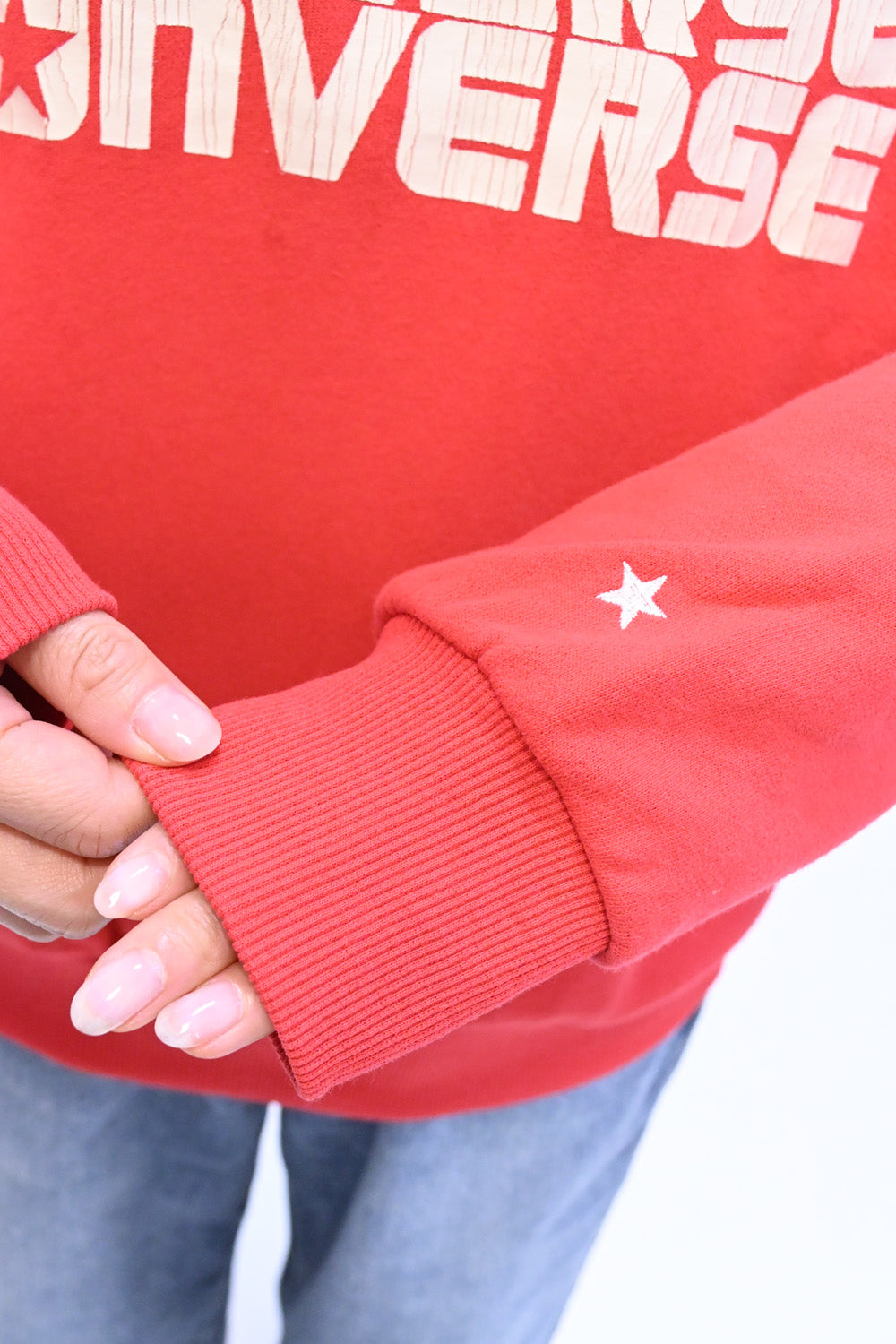 ≪SALE≫【CONVERSE】ピーチ裏毛ロゴグラフィックトレーナー – HEART