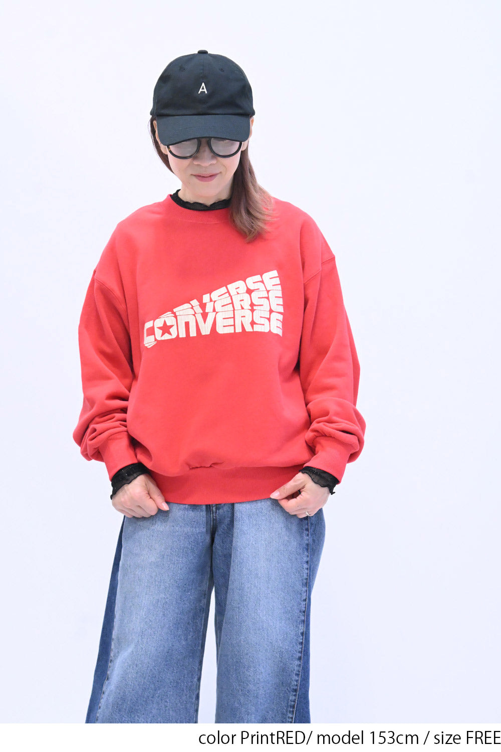 ≪SALE≫【CONVERSE】ピーチ裏毛ロゴグラフィックトレーナー – HEART