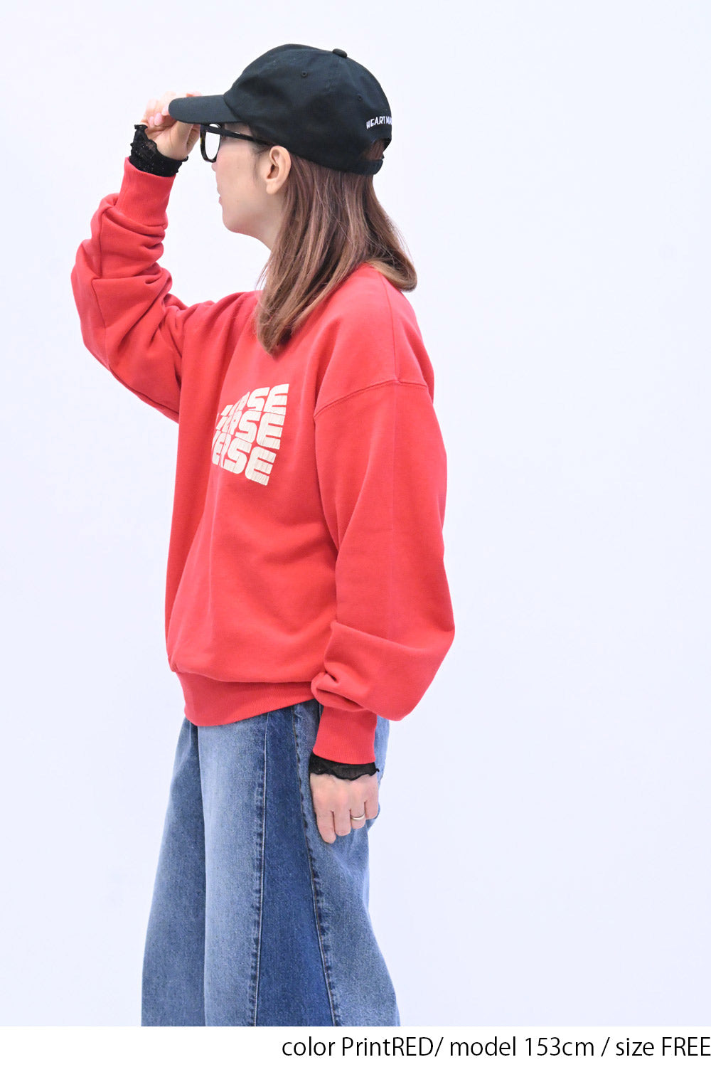 ≪SALE≫【CONVERSE】ピーチ裏毛ロゴグラフィックトレーナー – HEART