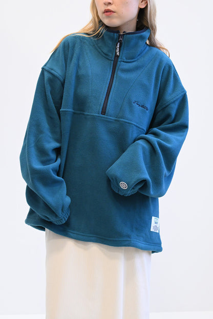 ≪SALE≫【DISCUS】Fleece Piping Color Block Half Zip Pullover