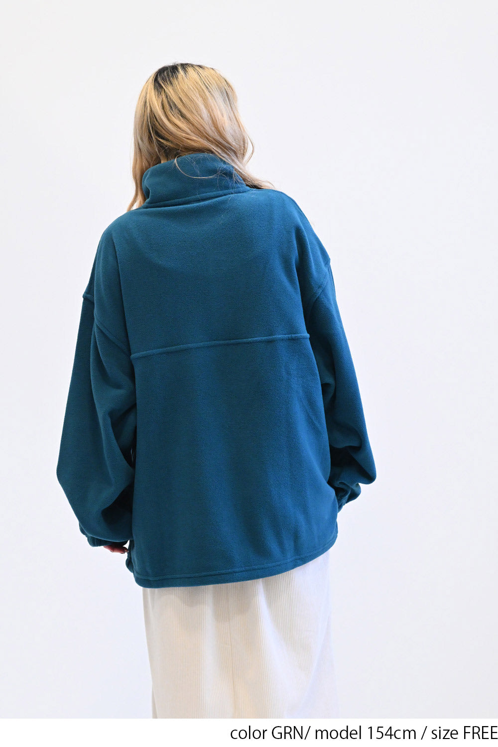 ≪SALE≫【DISCUS】Fleece Piping Color Block Half Zip Pullover