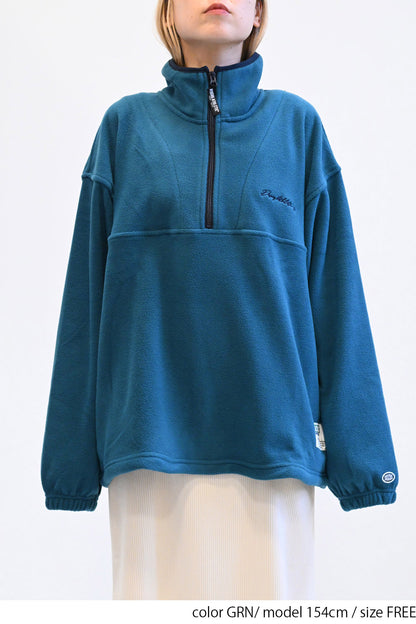 ≪SALE≫【DISCUS】Fleece Piping Color Block Half Zip Pullover