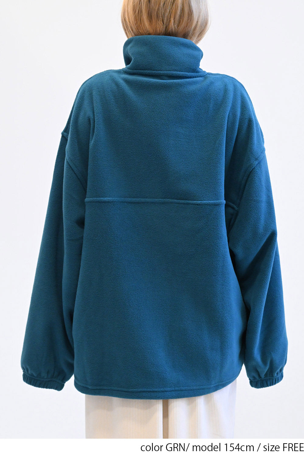 ≪SALE≫【DISCUS】Fleece Piping Color Block Half Zip Pullover
