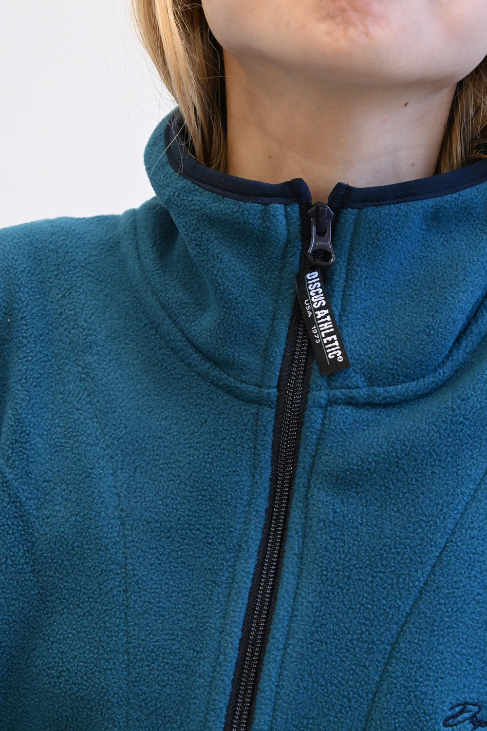 ≪SALE≫【DISCUS】Fleece Piping Color Block Half Zip Pullover