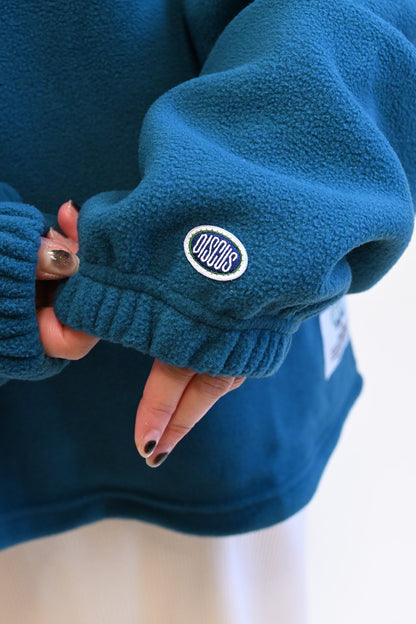 ≪SALE≫【DISCUS】Fleece Piping Color Block Half Zip Pullover
