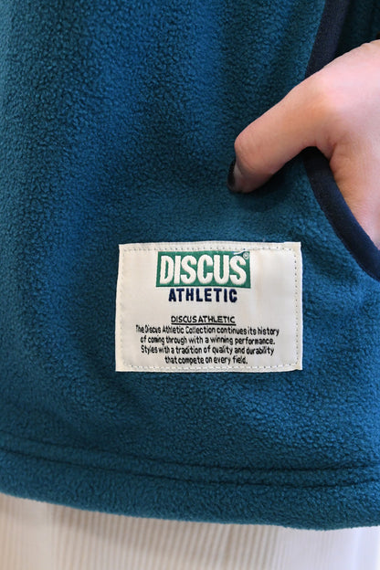 ≪SALE≫【DISCUS】Fleece Piping Color Block Half Zip Pullover