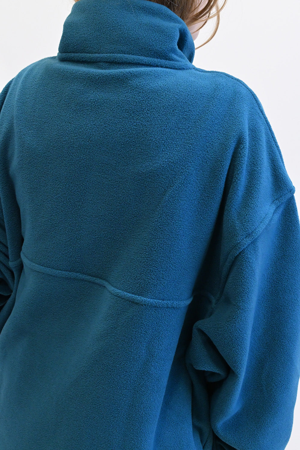 ≪SALE≫【DISCUS】Fleece Piping Color Block Half Zip Pullover